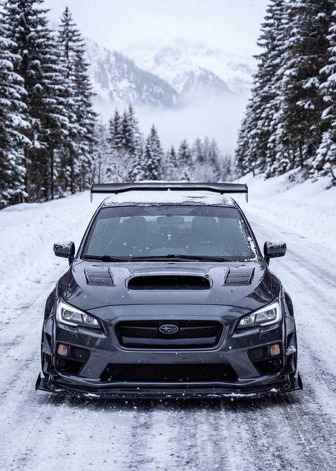 Subaru WRX STI in Snowy Mountains