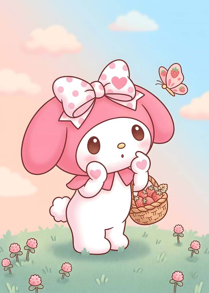 My Melody with Strawberry Basket
