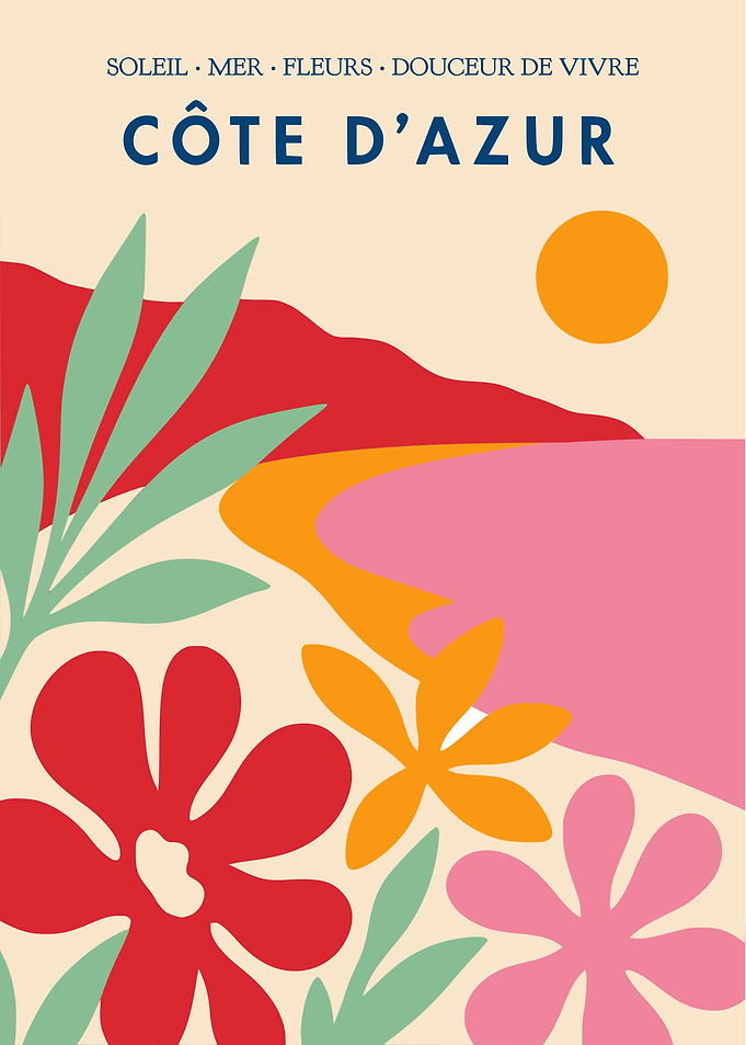 Côte d'Azur Travel Poster