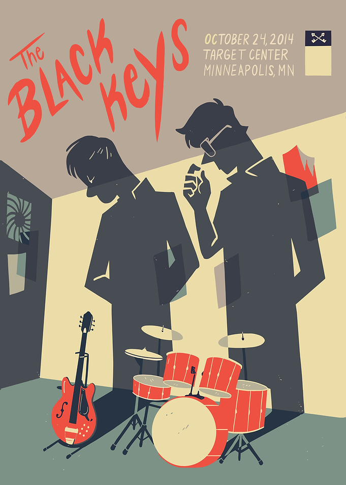 The Black Keys Concert Poster