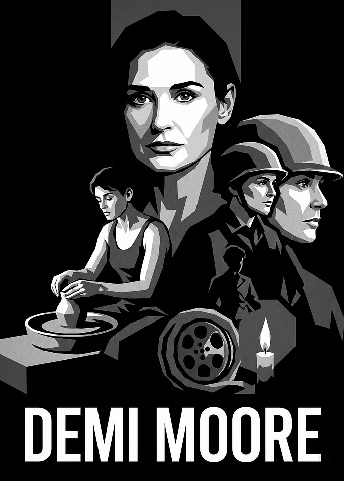 Demi Moore Film Tribute Poster