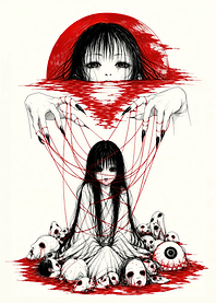Dark Surrealist Marionette Illustration