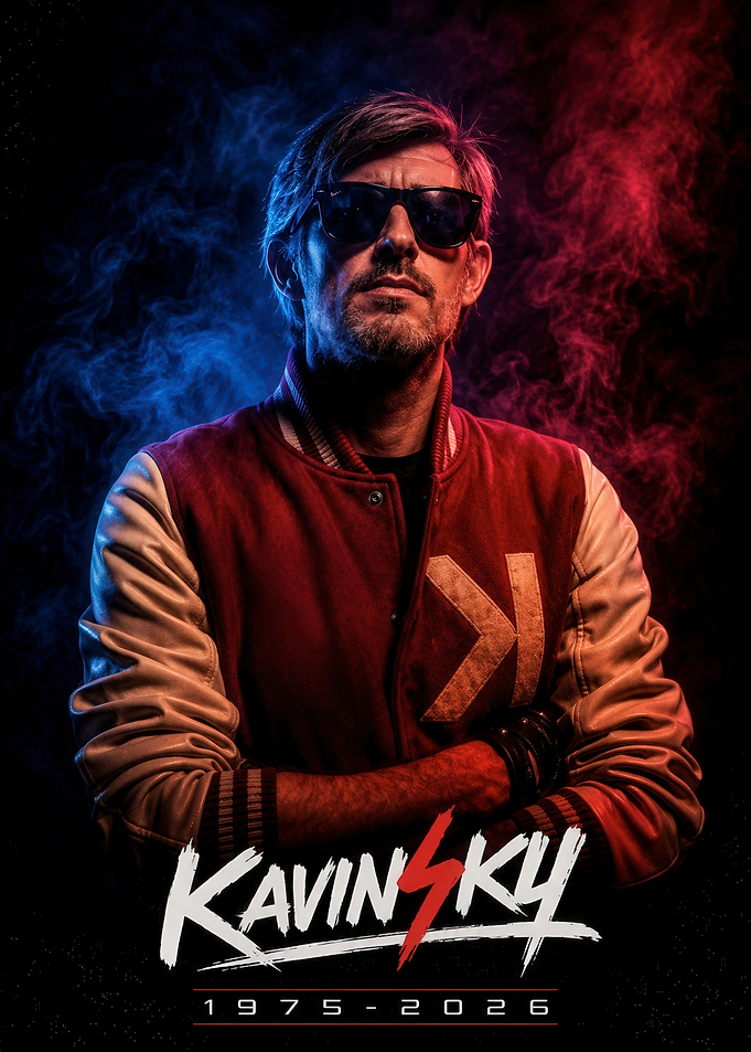 Kavinsky Retro Synthwave Portrait