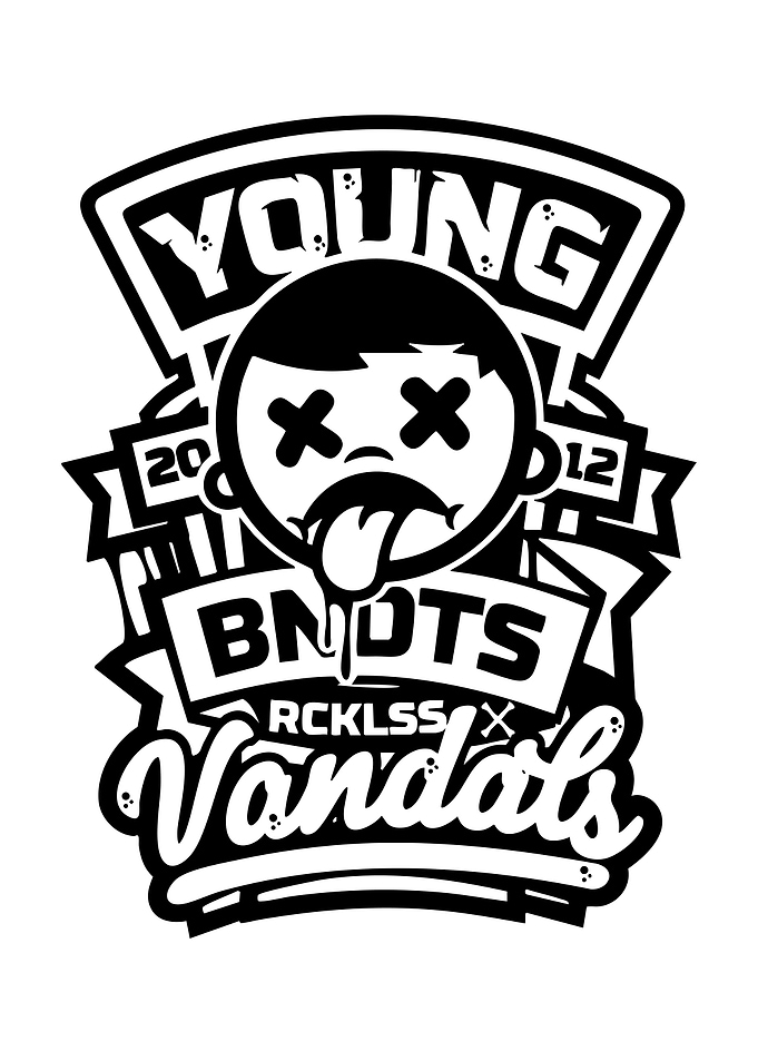 Young BNDTS RCKLSS Vandals Graphic