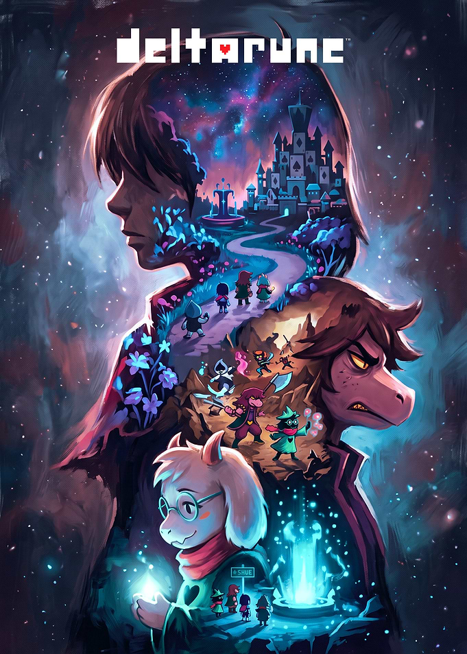 Deltarune Fantasy Adventure Poster