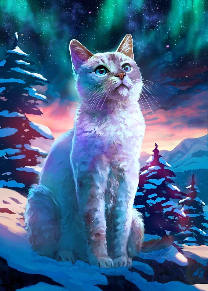 The white cat
