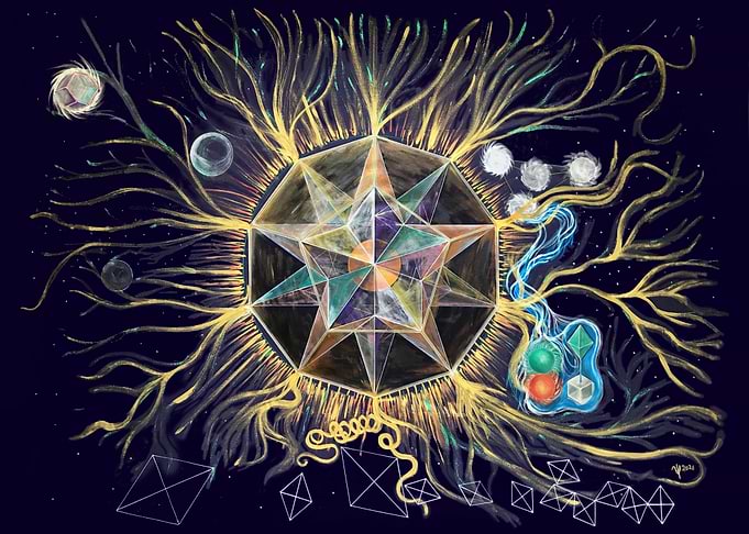 Cosmic Geometric Star - And the Radiance Was