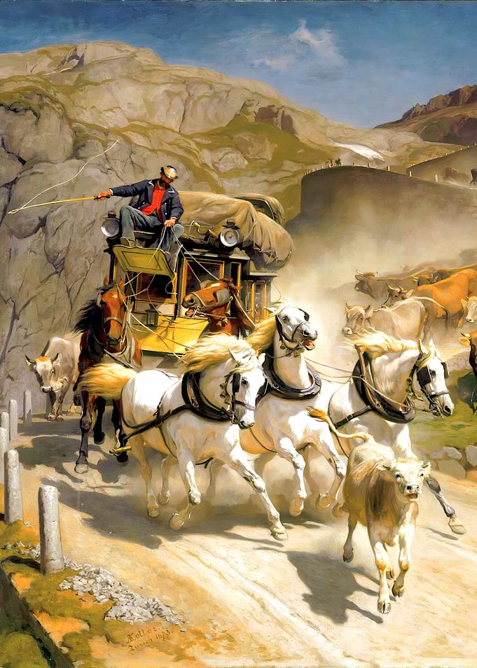 The Alpine Stagecoach Journey