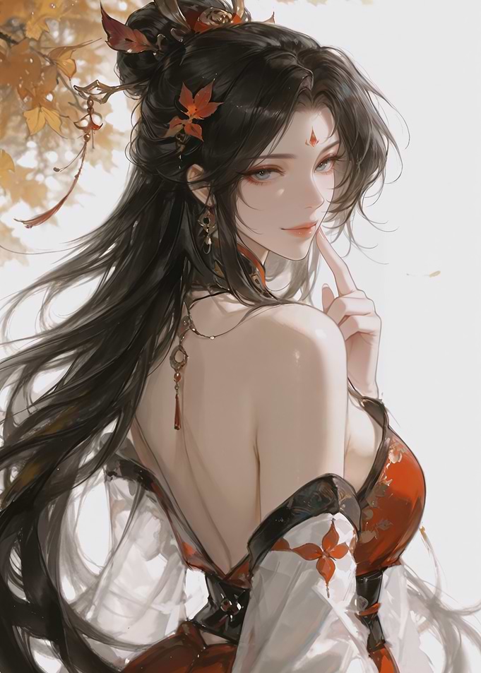 Elegant Woman in Traditional Chinese Attire