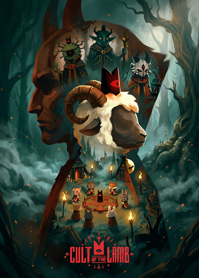 Cult of the Lamb Game Poster