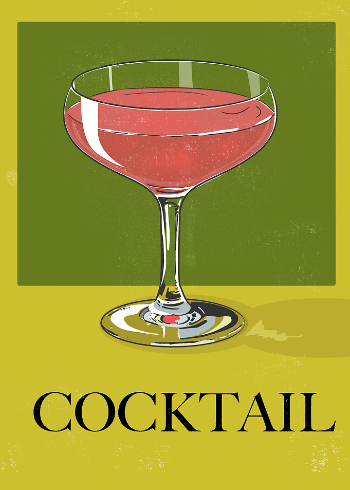 Minimalist Cocktail Poster Art