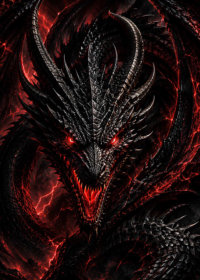 Molten-Eyed Black Dragon