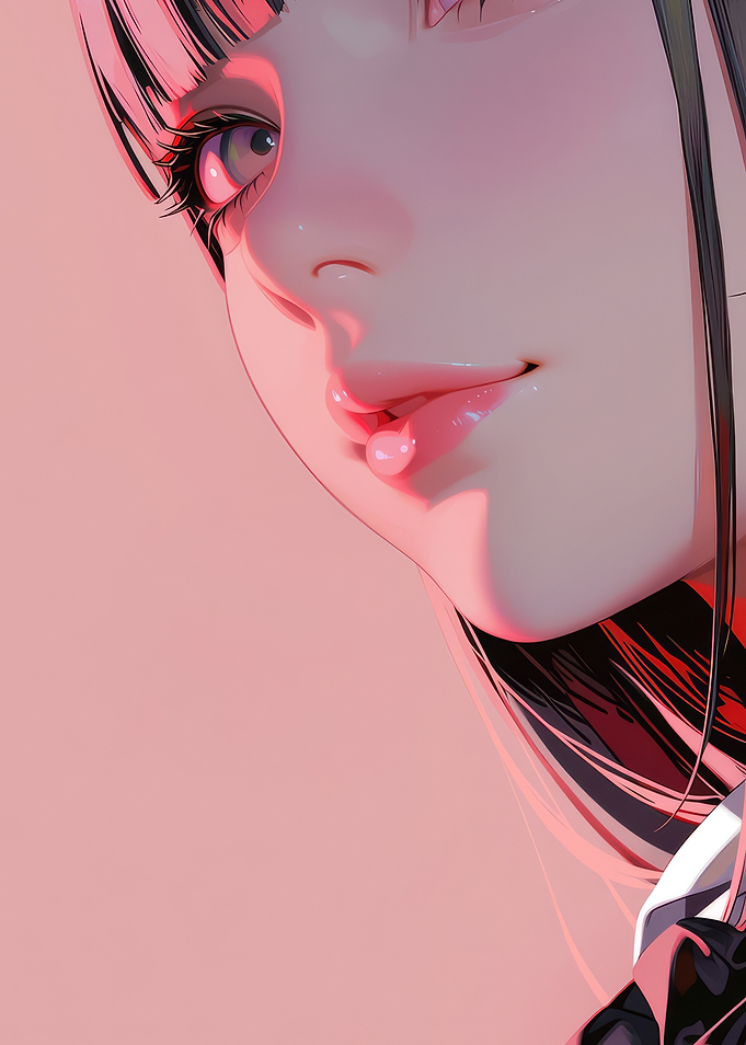 Close-up Portrait of Anime Girl