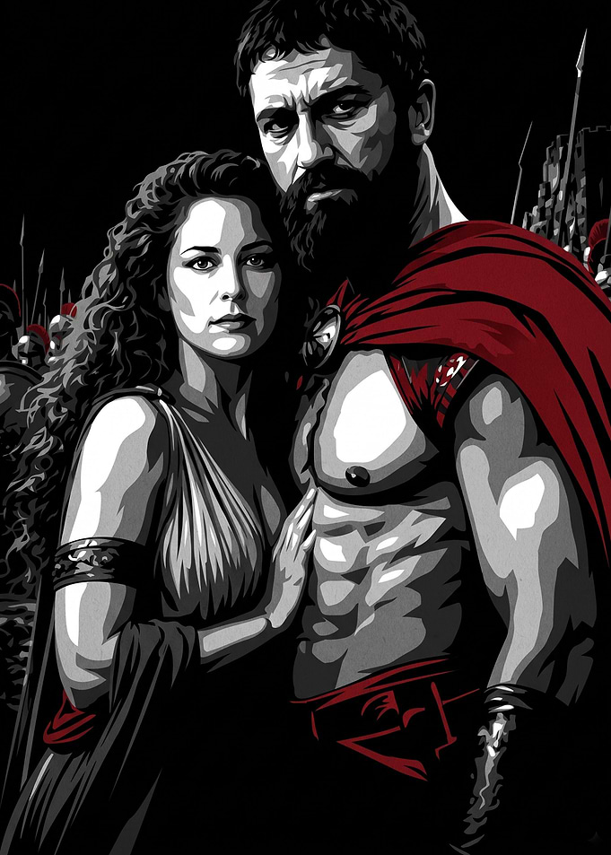 King Leonidas and Queen Gorgo Portrait