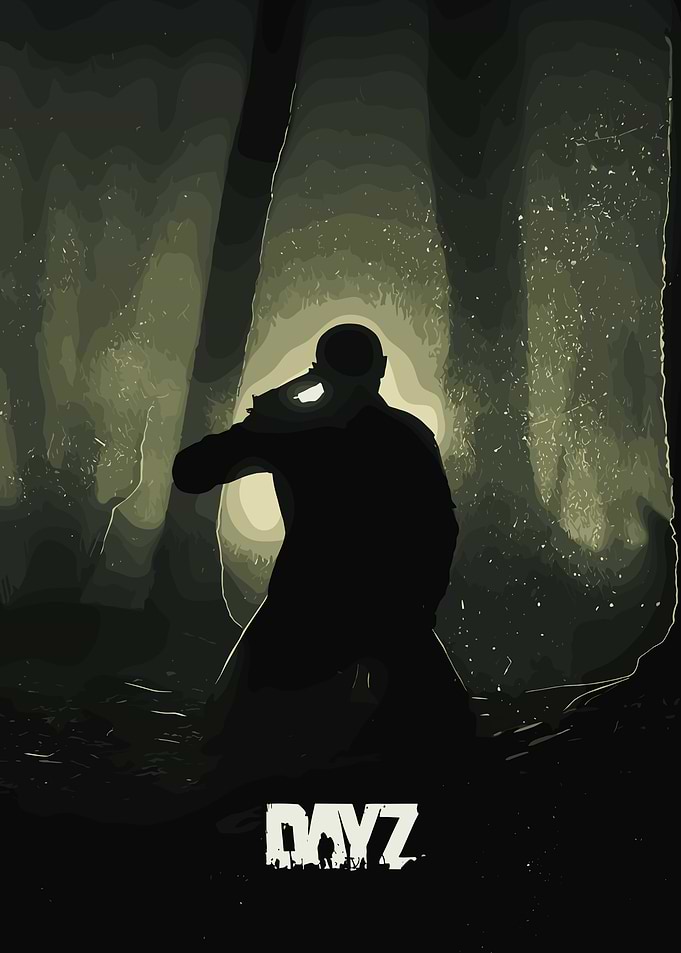 DayZ Minimalist Forest Survivor Poster