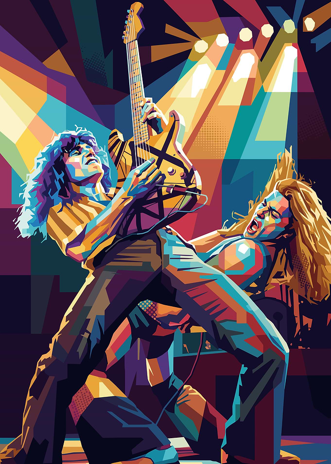 Van Halen WPAP Pop Art Portrait