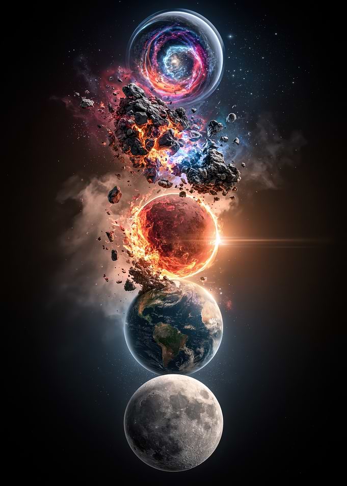 Vertical Cosmic Alignment of Celestial Bodies