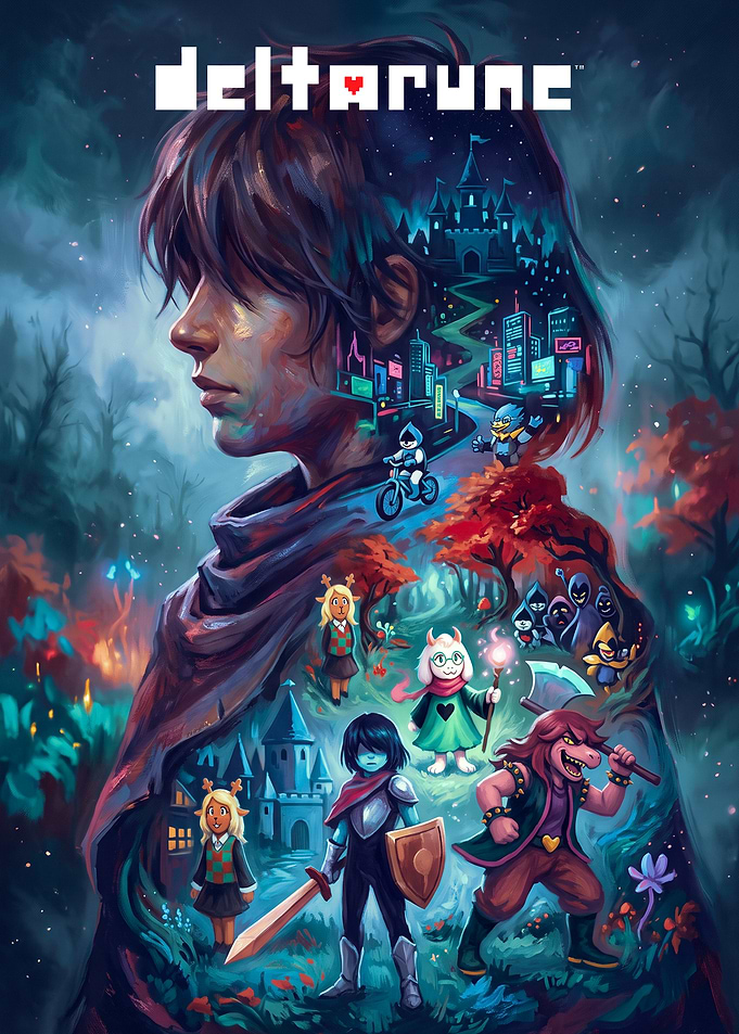 Deltarune Game Poster Art