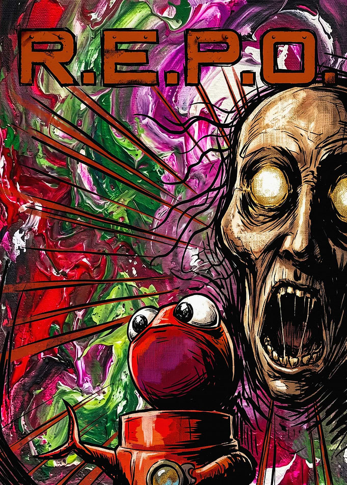 R.E.P.O. Horror Art Poster