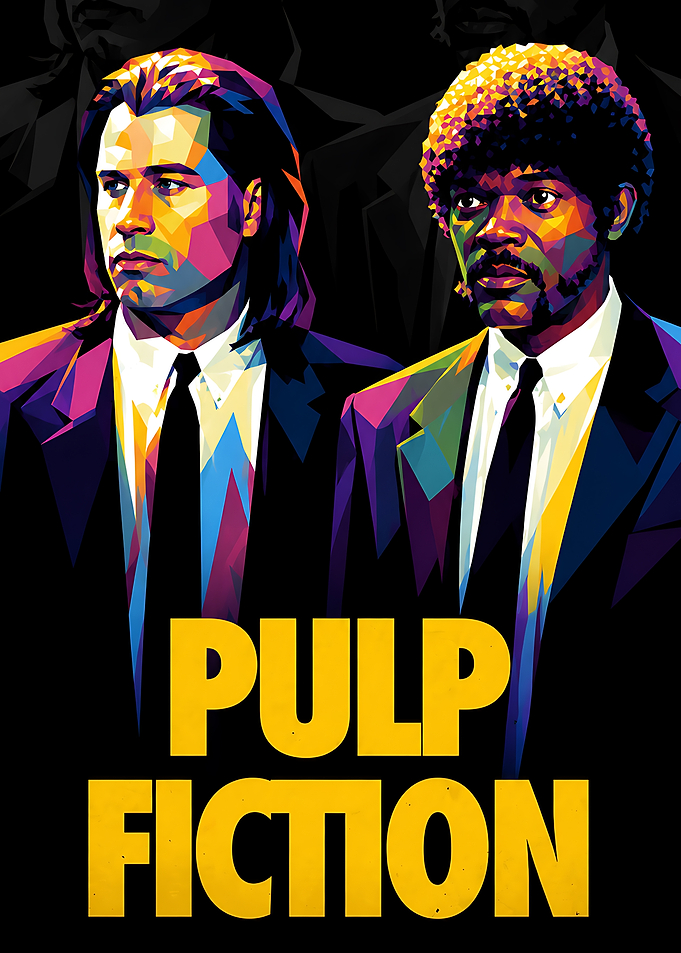 Pulp Fiction Pop Art Poster