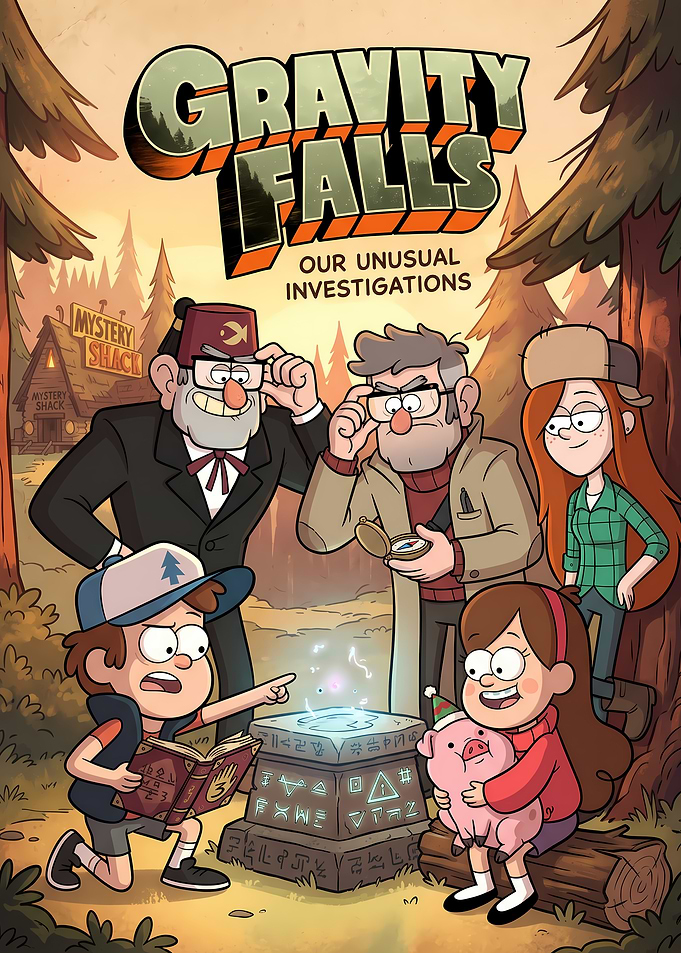 Gravity Falls Our Unusual Investigations Poster