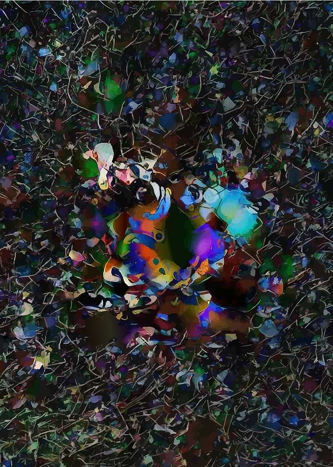 Abstract Colorful Explosion of Light