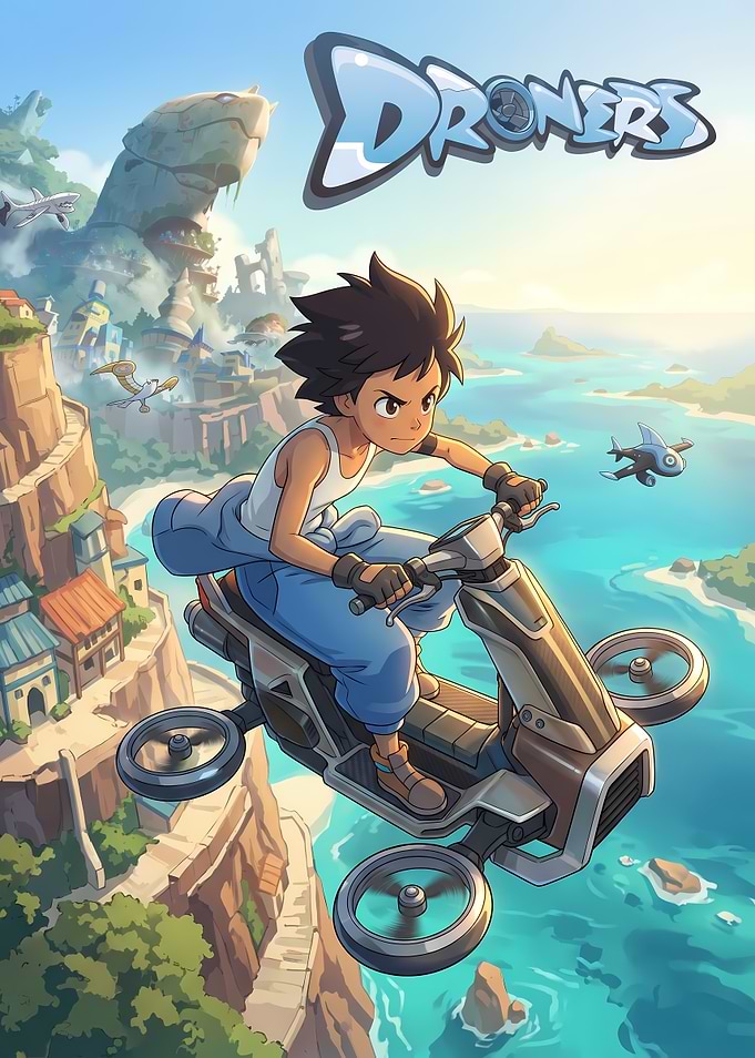 Droners animated series poster