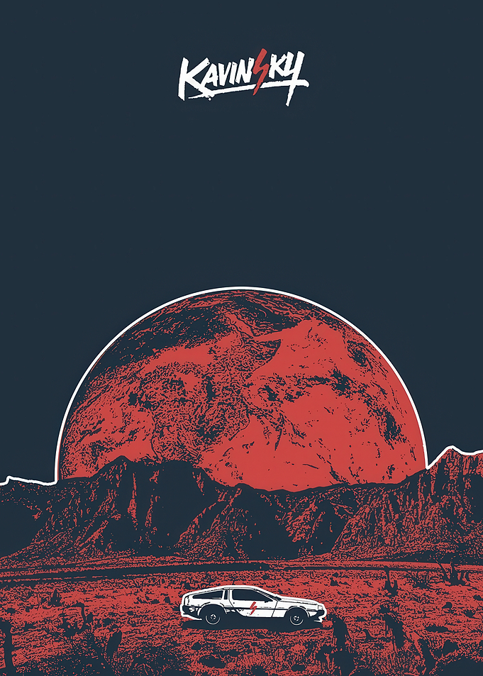 Kavinsky Outrun Desert Poster