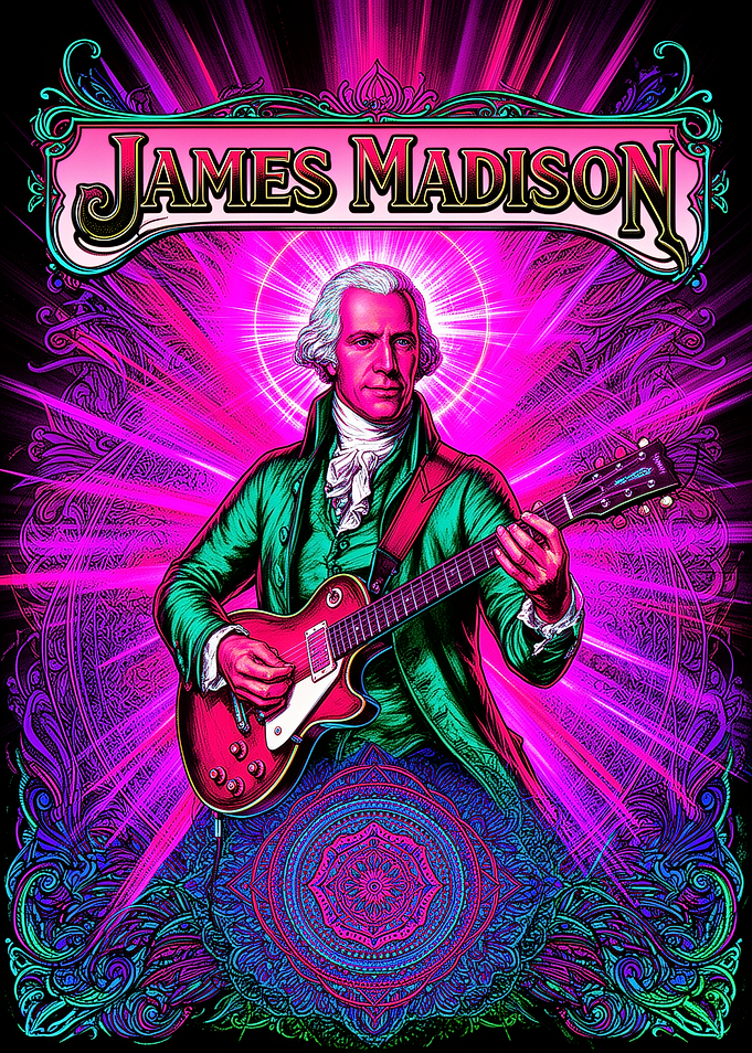 James Madison Rock Star Poster