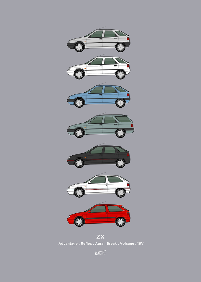 ZX model collection poster