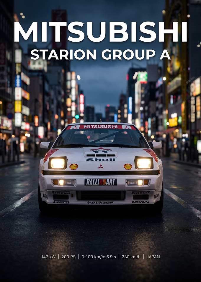 Mitsubishi Starion Group A Rally Car