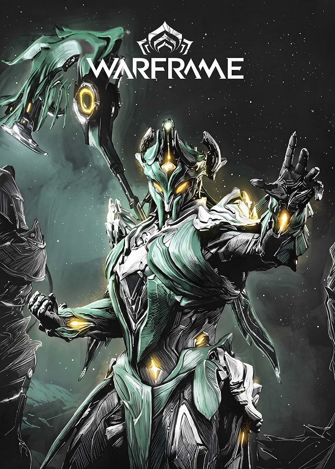 Warframe Oberon Feyarch Skin Poster