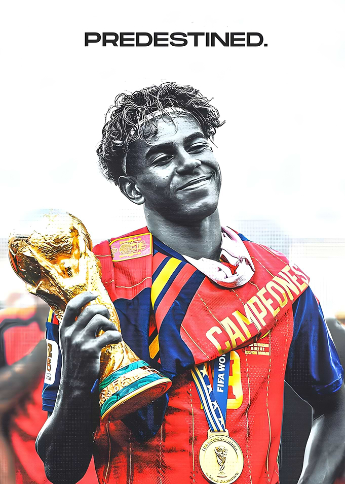 Lamine Yamal World Cup Champion Poster