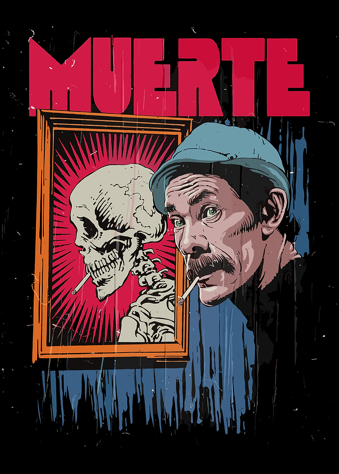 Don Ramon Muerte Skull Poster