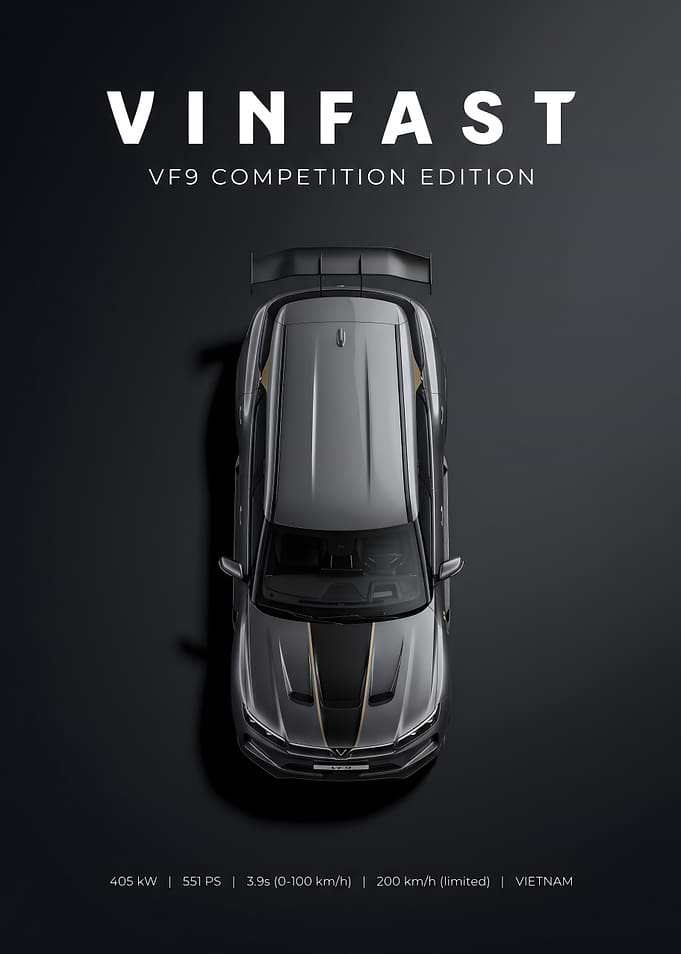 VinFast VF9 Competition Edition Top View