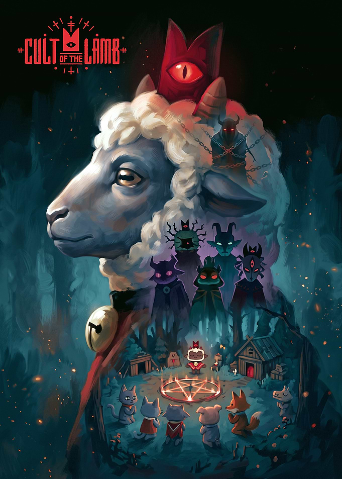 Cult of the Lamb Game Poster