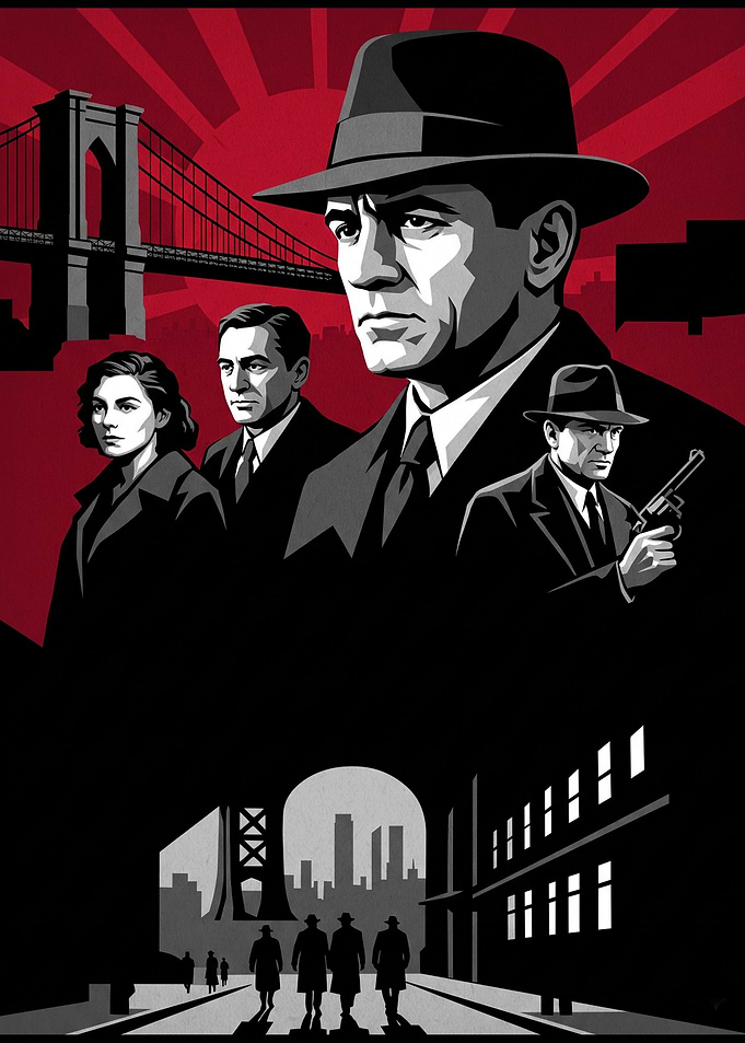 The Untouchables Noir Movie Poster Art