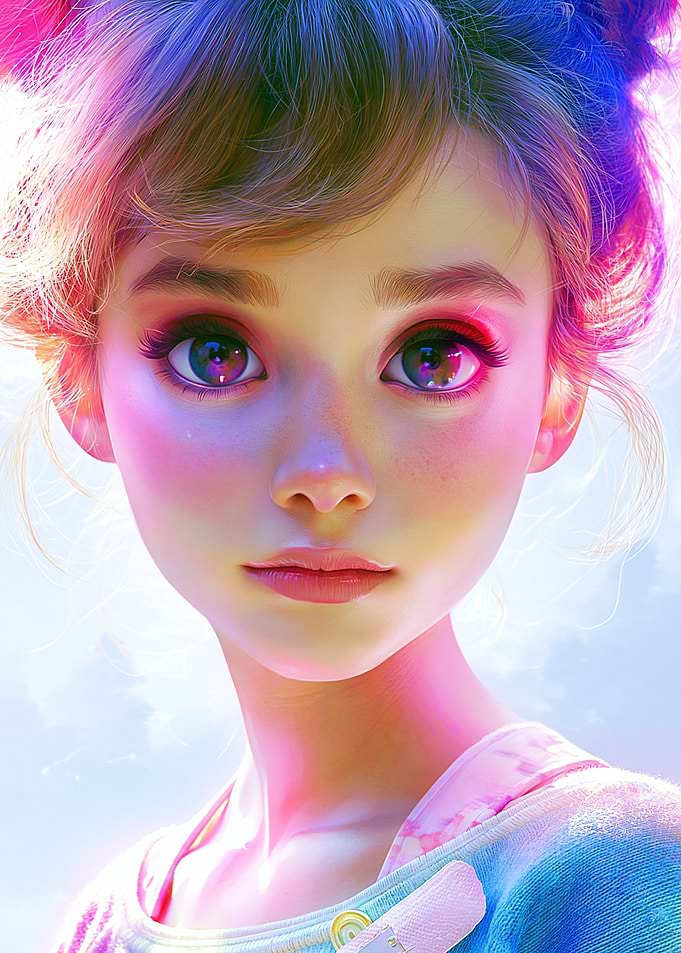 Ethereal Portrait of a Young Girl