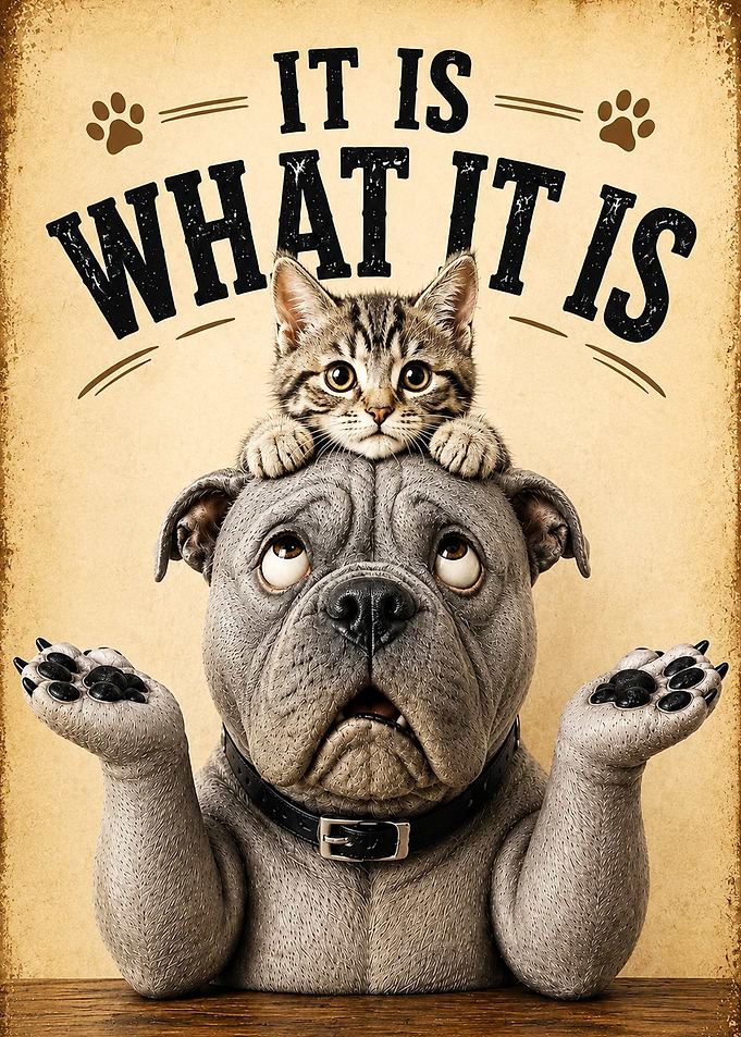 It Is What It Is Dog and Cat