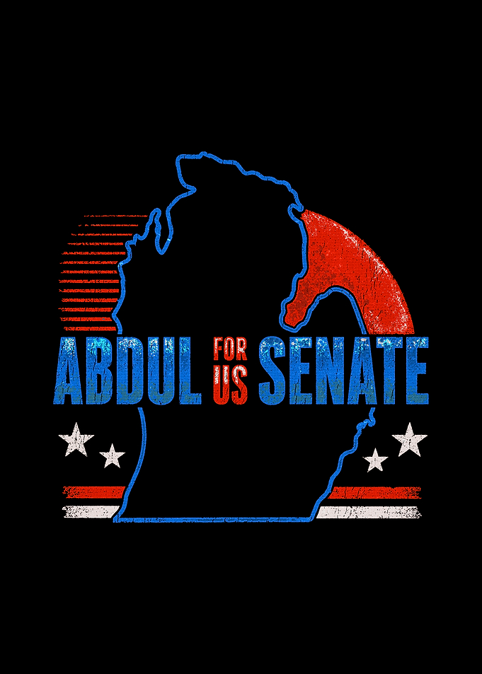 Abdul for US Senate Michigan Graphic