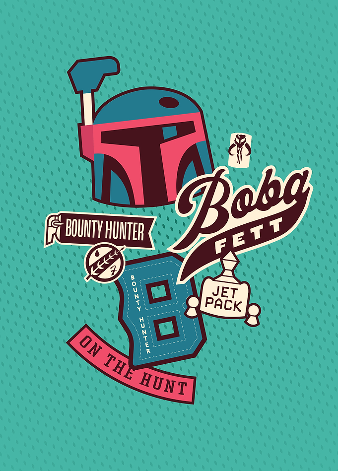 Boba Fett Collegiate Hunter Emblem
