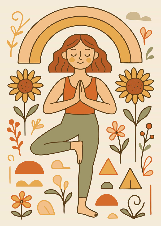 Woman Practicing Yoga in Nature