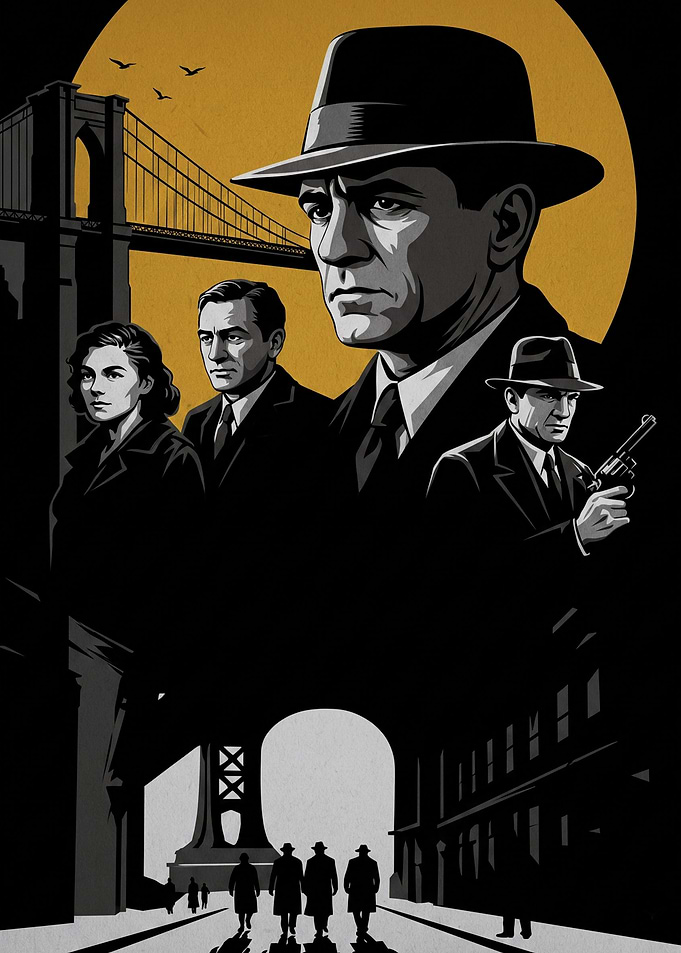 Noir Style Gangster Movie Poster