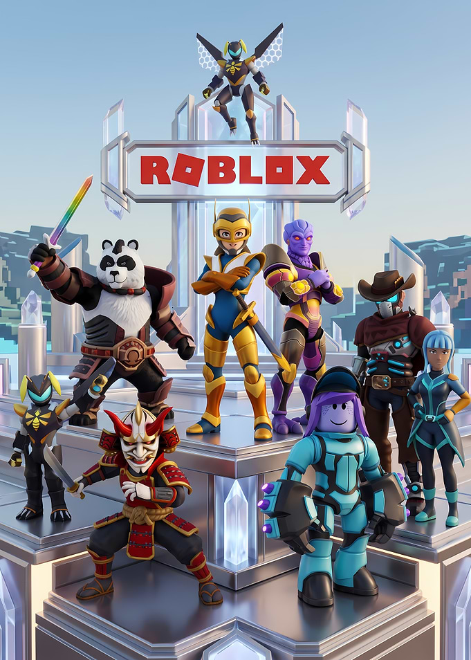 Roblox Characters Group Poster