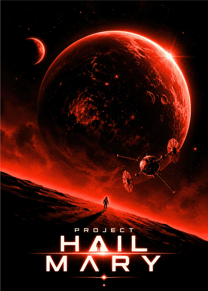 Project Hail Mary Space Poster