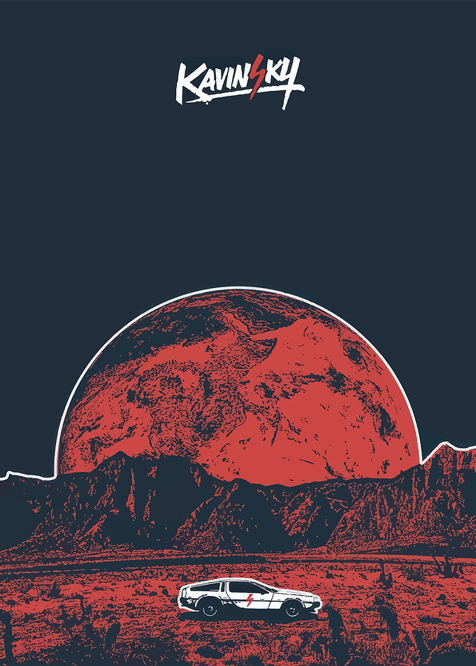 Kavinsky Red Moon Desert Poster