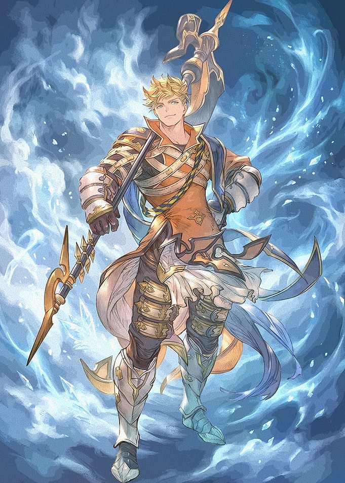 Blonde Warrior with Spear