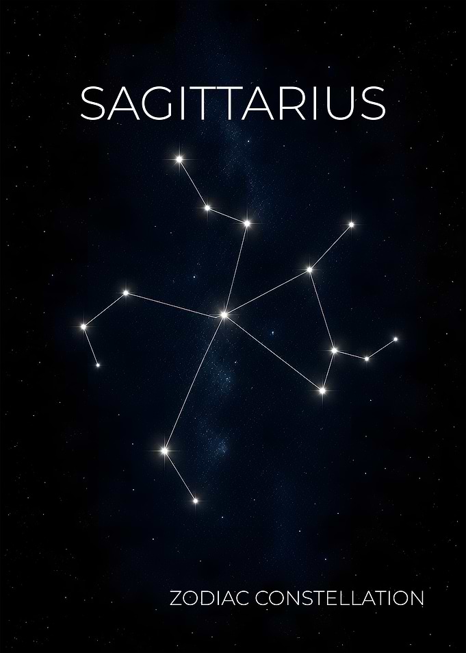 Sagittarius - The Archer Constellation Poster