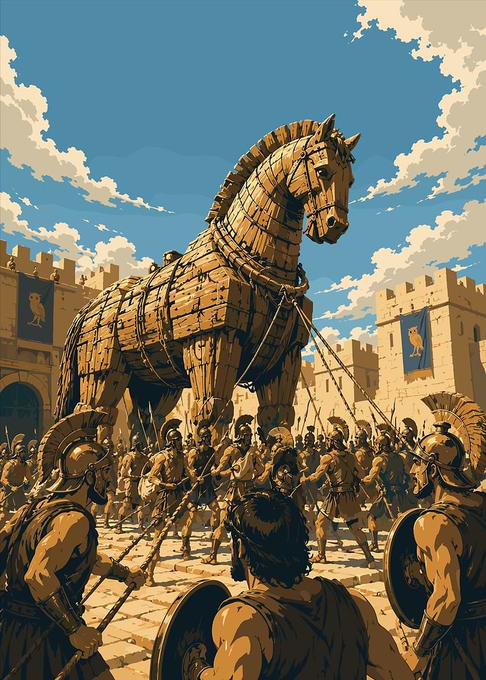 The Trojan Horse Arrival