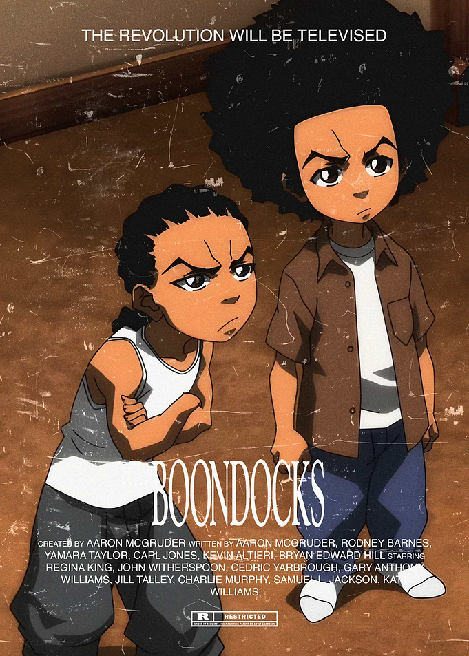 The Boondocks Huey and Riley Poster